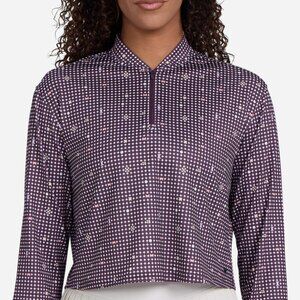 NWT New Bad Birdie Women's UV Quarterzip Pullover Size XL Golf Shirt Polo LS Top